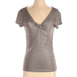 CCDK Copenhagen Shimmery Taupe Short Sleeve top